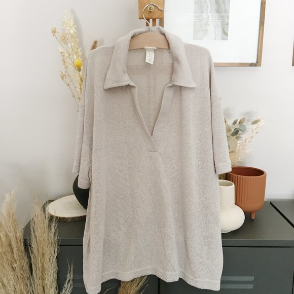 H&M Collared top in Beige - Picture 2 of 6